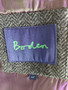 Boden Grey Herringbone 44" Modern Grey Tweed Smart Casual Tweed Jacket