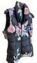 Joules Floral Print Size 12 Blue Mix Padded Insulated Vest Bodywarmer Gilet