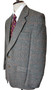 British Vintage Centuar 42" Brown/Green Mix Check Herringbone Tweed Jacket