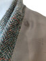 British Vintage Centuar 42" Brown/Green Mix Check Herringbone Tweed Jacket
