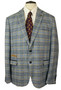 Marc Darcy Blue 48" Blue Tan Watson Modern Tweed Smart Jacket * Long Sleeve*