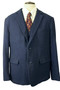 Blue Mens Herringbone 3-Piece 44" Jacket & Waistcoat W38 L33 Trouser Suit Set