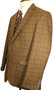 Barbour Brown 44R Mens Modern Check Tweed Occasional Formal Races Tweed Jacket