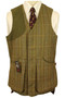 Tailored By Gently 40" Right Sided Shooting Green Mens Country Vest Waistcoat