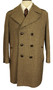 Vintage Dannimac 38" Brown Double-Breasted Tweed Overcoat