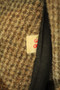Vintage Dannimac 38" Brown Double-Breasted Tweed Overcoat