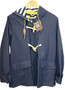 Joules Blighty Mariners Sailor UK 12 Blue Ladies Weather Proof Hooded Jacket