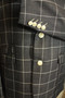 House of Cavani 46R Grey Box Check Tweed Modern  Races Formal Smart Mens Jacket