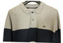 Lacoste Grey Striped US XXL 48" Men's Polo Collared Jumper Sweater