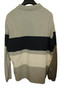 Lacoste Grey Striped US XXL 48" Men's Polo Collared Jumper Sweater