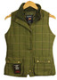 Rydale Womens Girls Small Size 32 Green Check Tweed Gilet Waistcoat Vest