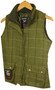 Rydale Womens Girls Small Size 32 Green Check Tweed Gilet Waistcoat Vest