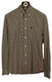 Mens Shirt Fred Perry Small Black Check Long Sleeve Shirt
