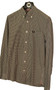 Mens Shirt Fred Perry Small Black Check Long Sleeve Shirt