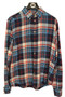 Mens Ralph Lauren XLarge TG Cotton Flannel Check Blue Mix Long Sleeve Shirt