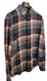 Mens Ralph Lauren XLarge TG Cotton Flannel Check Blue Mix Long Sleeve Shirt
