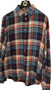Mens Ralph Lauren XLarge TG Cotton Flannel Check Blue Mix Long Sleeve Shirt