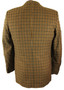 Ermenegildo Zegna Italian Designer 36" Brown Check Cashmere Tweed Blazer