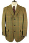 Magee Geneva 44R Green Check Mens 3-Button Sporting Hacking Country Jacket