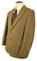 Teviotex British Tailored Scottish 40" Green Check Plaid Vintage Tweed Jacket