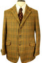 Vtg 1970's Bladen Supasax 38" Gold Label Tweed Brown British Tailored Jacket