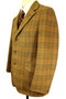 Vtg 1970's Bladen Supasax 38" Gold Label Tweed Brown British Tailored Jacket
