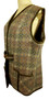 Vtg 1960's-70s Welsh Wool Embroidered Medium Grey/Olive Ladies Waistcoat
