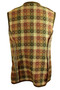 Vtg 1960's-70s Welsh Wool Embroidered Medium Grey/Olive Ladies Waistcoat