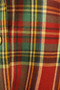 Vtg Daks Waverley Red Tartan Size 14 Womens Velvet Collar 3/4 Length Overcoat