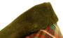 Vtg Daks Waverley Red Tartan Size 14 Womens Velvet Collar 3/4 Length Overcoat