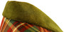 Vtg Daks Waverley Red Tartan Size 14 Womens Velvet Collar 3/4 Length Overcoat