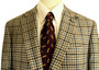 Marks & Spencer Check 42R Grey Mix Elbow Patch Mens Tweed Blazer