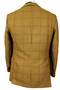 Hardy Amies Hepworths 1970's Brown 38" Houndstooth British Tweed Jacket