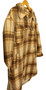 Per Una Womens Beige Brown Mix Size 14 Check Blend M&S Coat