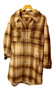 Per Una Womens Beige Brown Mix Size 14 Check Blend M&S Coat