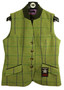 Walker and Hawkes Green Size 12 Check Country Womens Waistcoat Vest