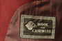 Vtg Nicolini Burgundy Jacket 40” Short  Wool Cashmere Blend  Italy Made Blazer