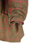 River Island Grey Pink Check Size 10 Womens  Ruffled Bow Sleeve Jacket