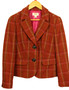 albots Women's Plaid Wool Blazer