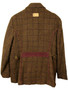 Jack Murphy Womens Brown Size 16 Check Burgundy Trim  Tweed Country Jacket