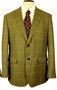 Skopes Blenheim Green 42R Check Modern Country Tweed Jacket