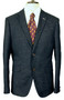 Cavani Heritage Blue 40" Slim Fit Dark Blue Check Elbow Patch Smart Tweed Jacket