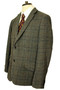 Hammond & Co Grey 44" Check Mens Elbow Patch Occasional Modern Tweed Jacket