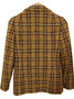 Vintage Otterburn British Ladies Size Small Green Brown Mix Tweed Check Jacket