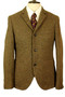 Harris Tweed Topman Brown 38" Mens Modern Tweed Jacket