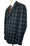 Cavani Mens 50R Blue Modern Check Tweed Jacket Casual Smart Occasional Jacket