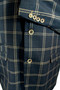 Cavani Mens 50R Blue Modern Check Tweed Jacket Casual Smart Occasional Jacket