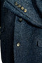 Harris Tweed Blue Herringbone Next 46" Long Modern Tweed Jacket
