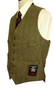 Vintage Derby Tweed John Brocklehurst 42" Green Mix Sporting Waistcoat & Jacket