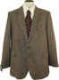 Vintage British St Michael Mens 46L Brown Mix Tweed Wool Smart Casual Jacket